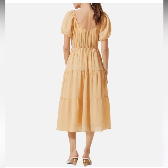 NWT ASTR Gauzy Puff Sleeve Tiered Midi Maxi Dress - Picture 2 of 7